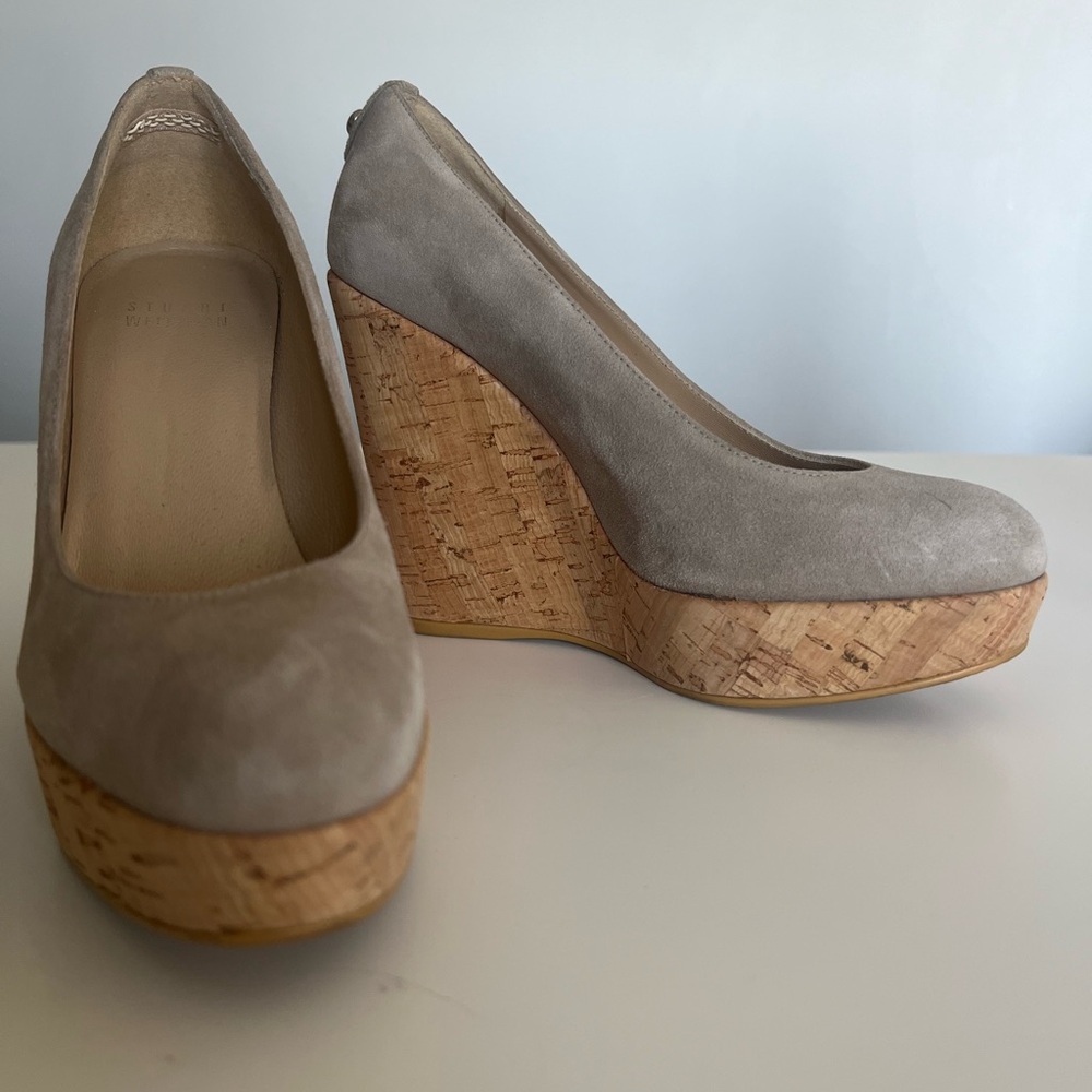 Stuart Weitzman Corkswoon Wedge Pumps